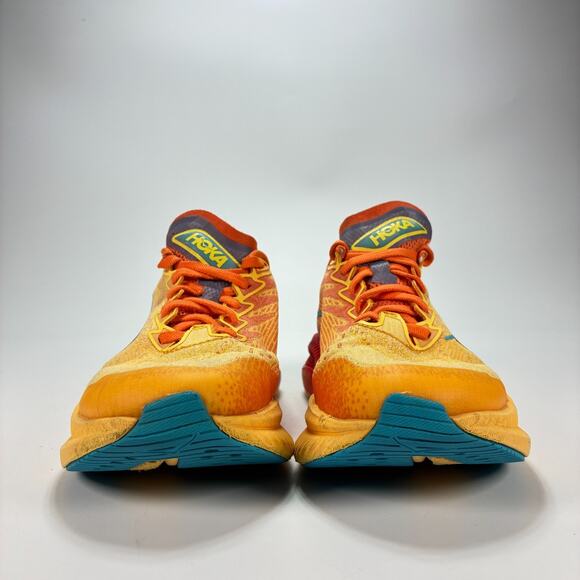 Hoka Mach 6 Orange Red Kids Running Shoes Sneakers 1147553 PYS Youth Size 4MD - Picture 2 of 12